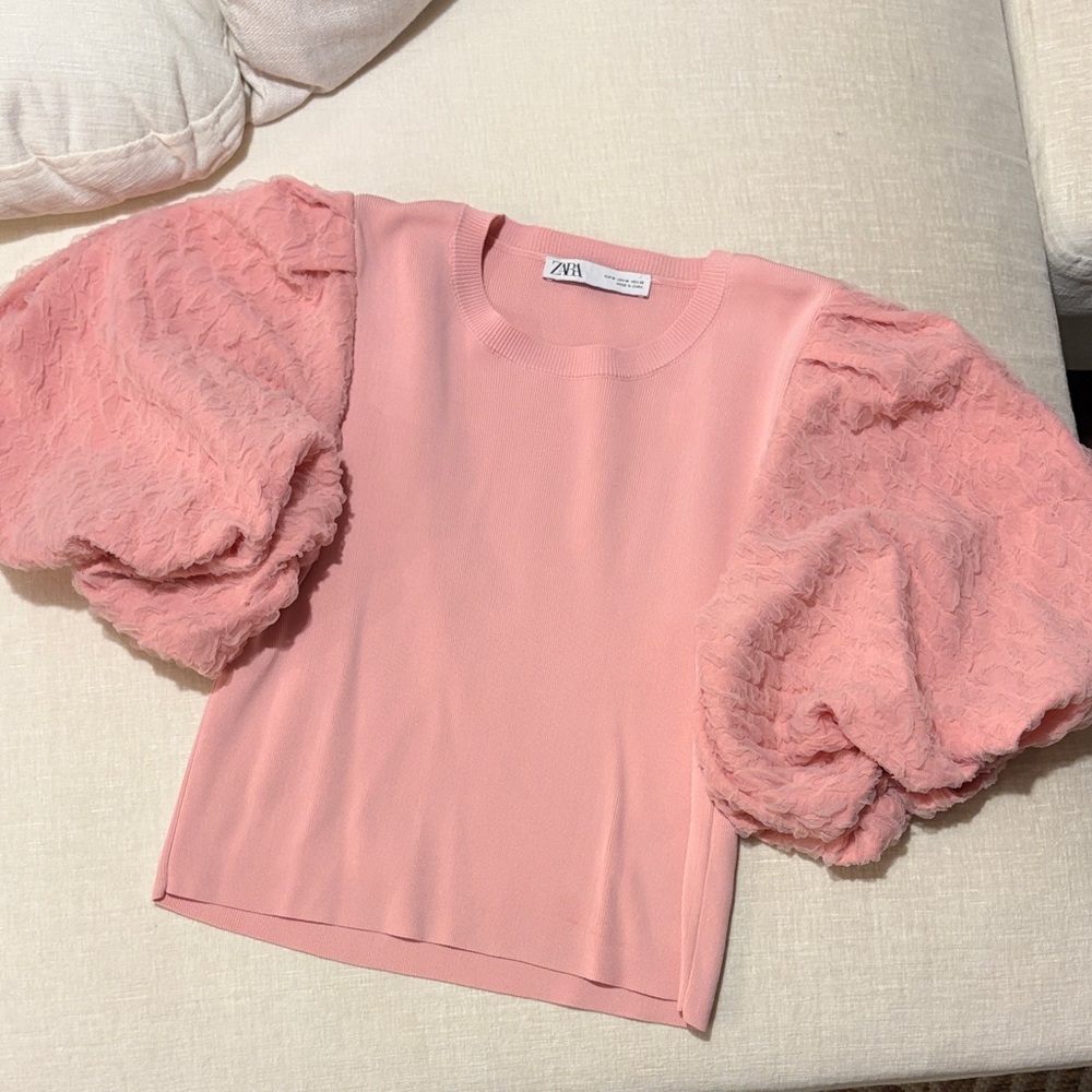 Zara puff sleeve top